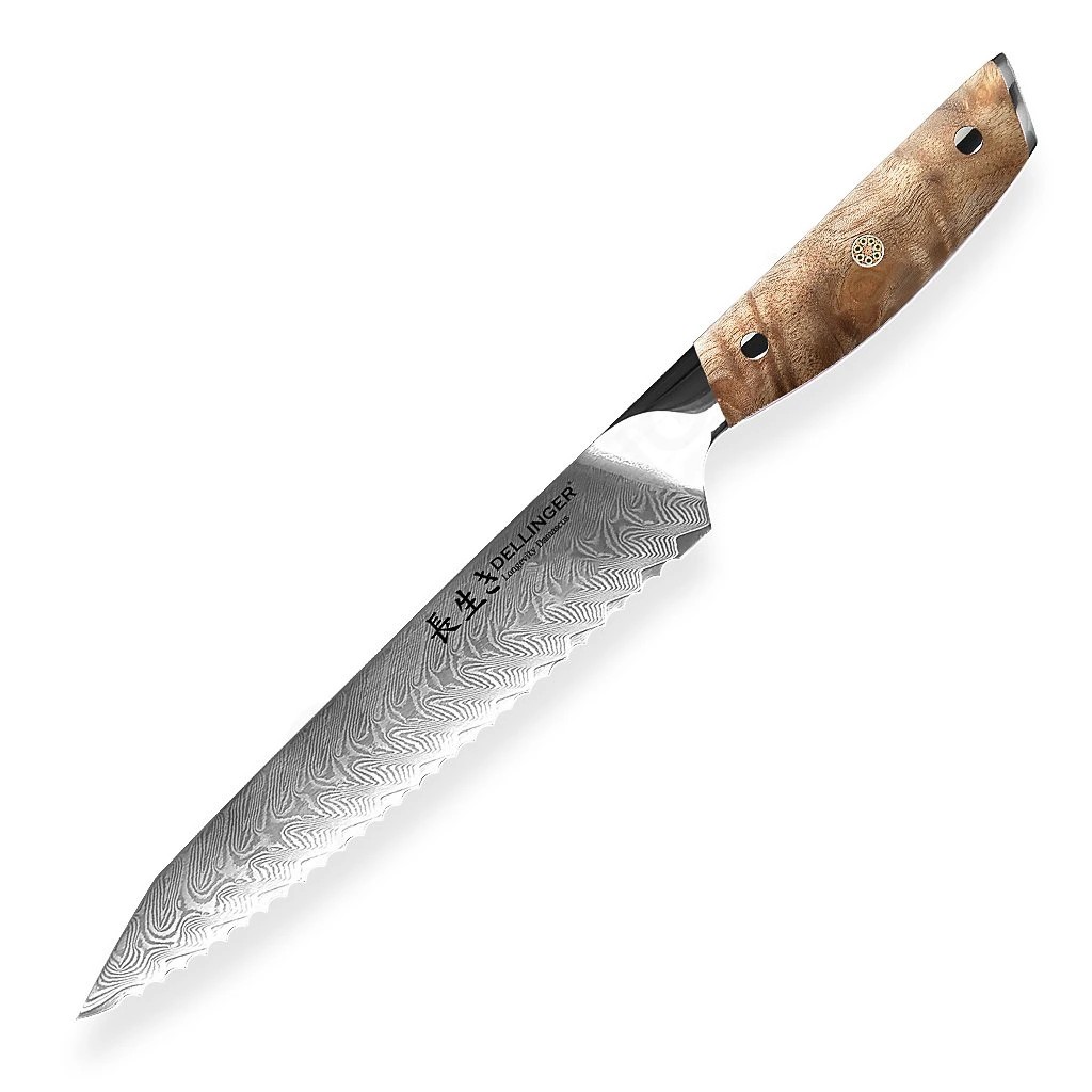 foto N�� na pe�ivo Bread 210 mm Dellinger Longevity Damascus Edition
